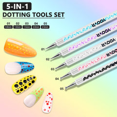 YOOVR gemstone-handled nail art tools add luxury to your manicure.