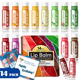 Yopela 14-pack lip balm gift set with flavors for gifting