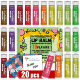 Bálsamo labial Yopela conjunto 20 natural, hidratación para labios sensibles.