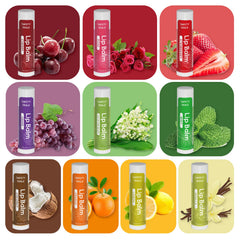 Yopela lip balm with 10 flavors offering daily variety for all ages.