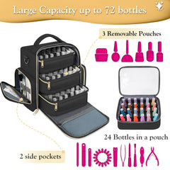 Front pocket of YOREPEK organizer for stickers and tools