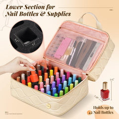 YOREPEK removable divider top layer holds UV lamp or drills securely