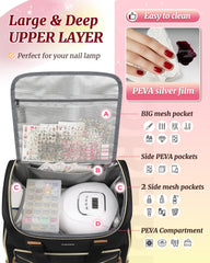 YOREPEK removable pouches with 48 slots simplify bottle swaps and transport.