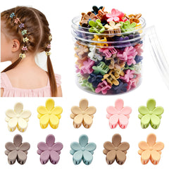 YosaiHom mini flower clip colorful assortment for kids adds playful charm to hairstyles.