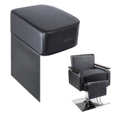 Yoshiko salon booster seat cushion leather material close up for durable comfort during haircuts