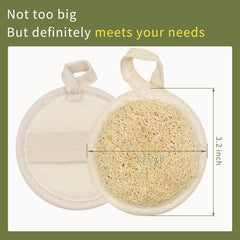 YOTDHUO 100% natural materials loofah sponge delivers skin-friendly cleansing