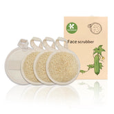YOTDHUO natural loofah face scrubber pack for gentle daily cleansing