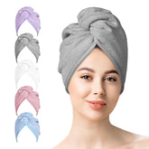 YoulerTex toalla turbante microfibra, conjunto de 5 piezas, absorbe humedad.