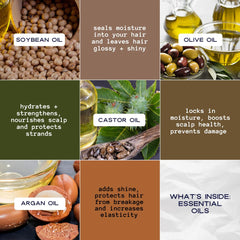 Ingredientes naturales: manteca de karité y raíz de malvavisco para rizos.