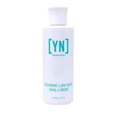 Young Nails Extreme Low Odor Liquid Monomer for base formation with creamy adhesion.