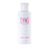 Young Nails liquid monomer bottle closeup showing a professional-grade formula for durable acrylics