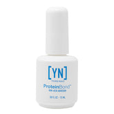 Young Nails Protein Bond bottle highlighting non-acidic adhesion for gel polish.