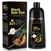 YOURTONE shampoo-tinte cabello negro: aplicación rápida para color natural.