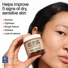 Youth To The People Adaptogen Skin Repairing Moisture Cream pump dispense for easy fragrance-free application
