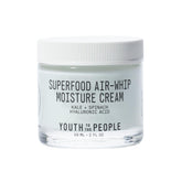 Youth To The People superfood air-whip cream kale close-up jar showing texture and hydration