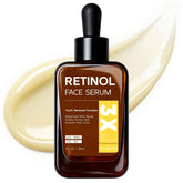 YouthVibe Retinol Serum: botella elegante para cuidado nocturno y renovación suave.