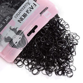 Youxuan elastic hair ties in bulk black provide secure, gentle hold.