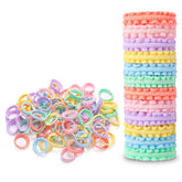 Gomas elásticas Youxuan pequeñas de 21 mm para peinados delicados sin dañar el cabello.