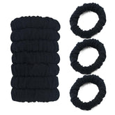 YOUXUAN no-damage hair ties black pack showing gentle grip
