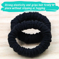 YOUXUAN seamless-edge hair ties on hairstyle without snagging