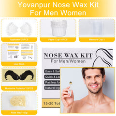 Yovanpur Nose Wax Kit measuring cup for precise melting setup.