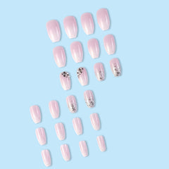 YoYoee reusable ballerina press-on nails for quick manicures.