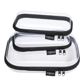 YQBRAO clear hard shell case front view for portable organization.