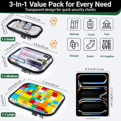 YQBRAO BPA-free plastic keeps items safe in drawers or travel.