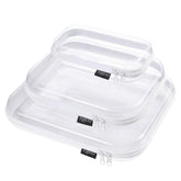 YQBRAO hard-shell clear case for travel organization and quick access.