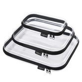 YQBRAO hard shell clear case for travel organization and quick access.