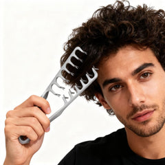 YRAKOZIN 2-in-1 texture comb compact travel-ready