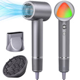 YSATERY Hair Dryer Pro in action with a high-speed motor for fast drying