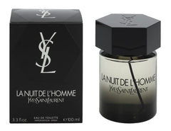 YSL La Nuit De L'Homme bottle front view for confident evening wear
