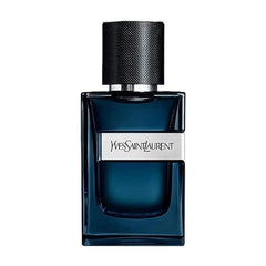 YSL Y Intense bottle front, bold long-lasting fragrance presence.