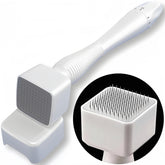 Ysrisny Derma Stamp face close-up for at-home micro-exfoliation and glow.