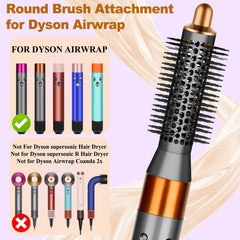 YTCHYYSK 20mm round brush enhances bangs with textured volume.