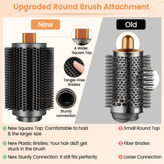 YTCHYYSK large 3.3-inch round brush for faster drying and looser curls.