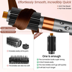 YTCHYYSK optimized bristles grip hair softly for secure hold and minimal tug.