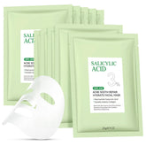 YTRAJU anti-acne mask sheets close-up for soothing acne-prone skin.