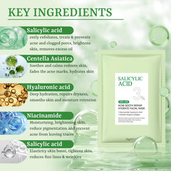 Ten-pack display showcasing value and easy routine for acne care.