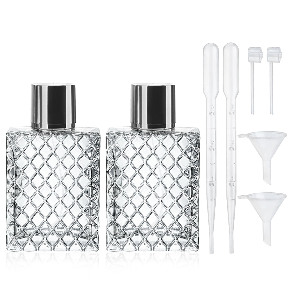 YU FENG 2-pack refillable glass spray bottles for travel