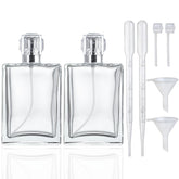 YU FENG square glass perfume bottle empty 100ml ready for fragrance.