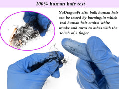 YuDragonFt Afro Kinky Bulk hair 24-inch length for long loc extensions