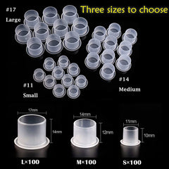 Yuelong 300pcs ink cups set with base and packaging