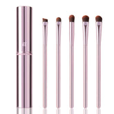 YUESHENNAN 5-piece eyeshadow brush set in pink box for portable makeup