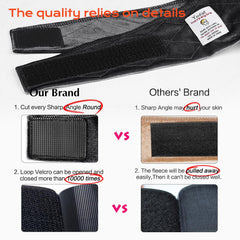 Close-up of Yuest velvet gripper showing soft, breathable comfort.
