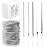Yugui 100Pcs piercing needles kit packaging showing individually sealed contents for safe handling