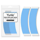Yunle blue c-shape wig tape provides secure hold for lace front wigs.