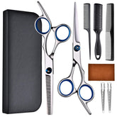 YUQGAOP hair cutting scissors set with straight blades for clean, precise home trims.