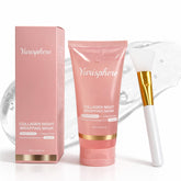 Yurisphere Collagen Overnight Peel Mask bottle, premium packaging for overnight hydration.